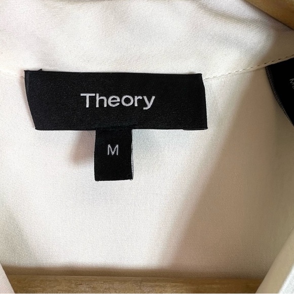 Cream Silk Theory Blouse Medium - Picture 6 of 10